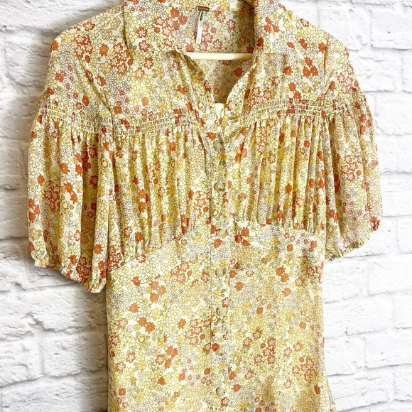 Free People Bonnie Floral Mini Dress - Picture 4 of 10